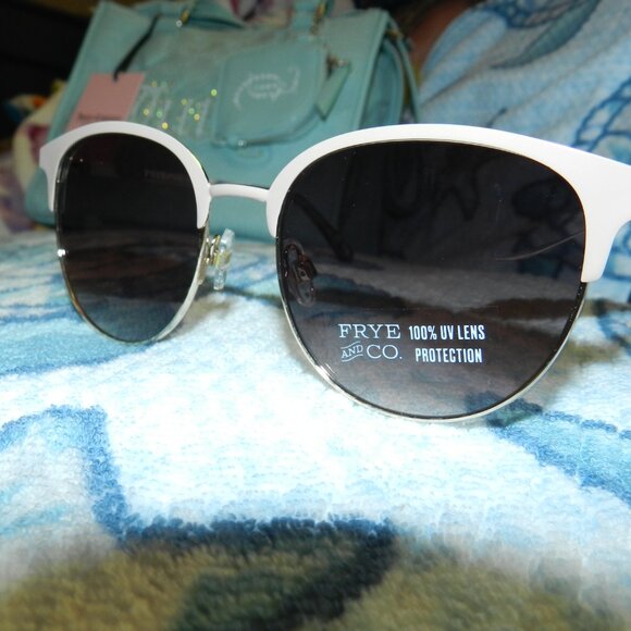 Frye and Co.Cat Eyes Sunglasses Women's UVA/UVB Protection NWT 🆕📦⌚🏃🏻💨⚡🚚 - Picture 5 of 16